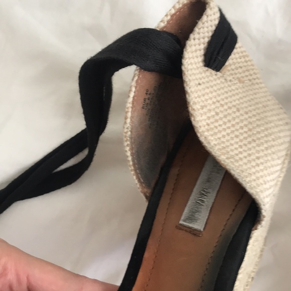 H&M suede woven wedge summer heels - Picture 9 of 10